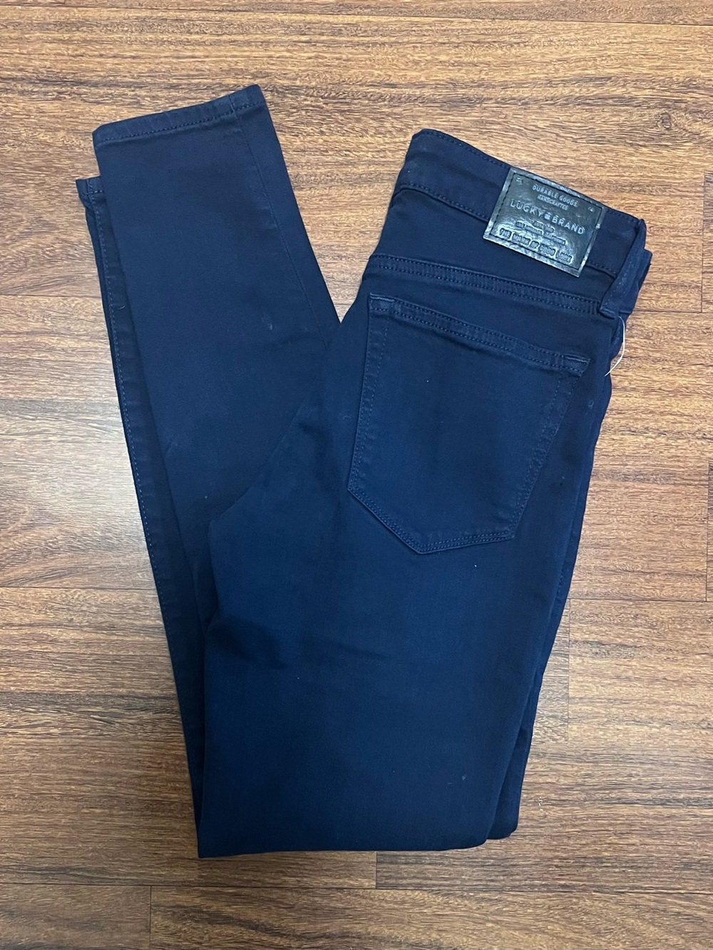 NWT LUCKY BRAND Jeans Size 00/24 AVA Skinny Ankle Mid Rise Dark Blue Indigo